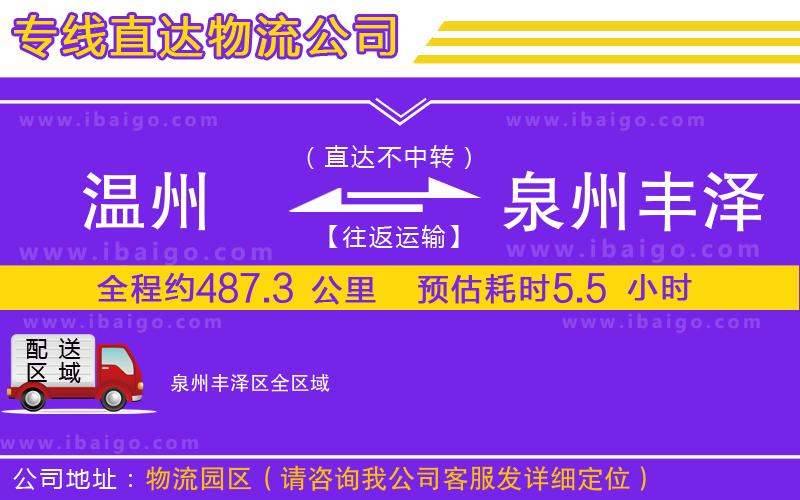 溫州到泉州豐澤區(qū)貨運(yùn)專線