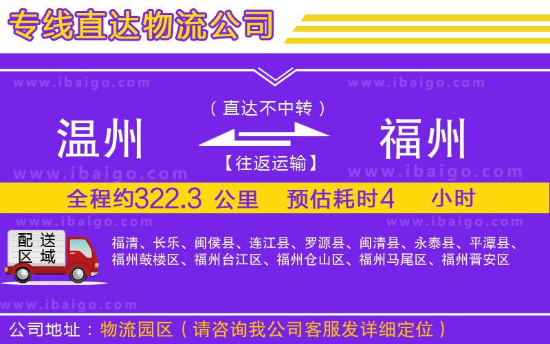 溫州到福州貨運